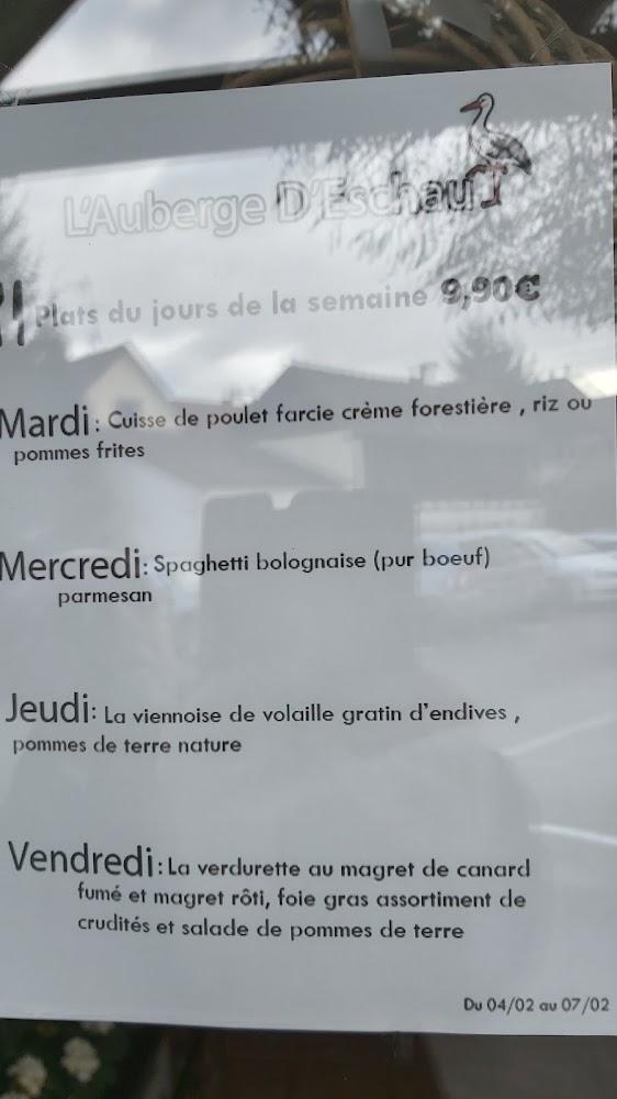 Auberge d'Eschau - Menu Image 1